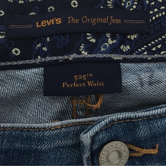 Levi’s 525 Perfect Waist Jeans Capri Length - Picture 3 of 11